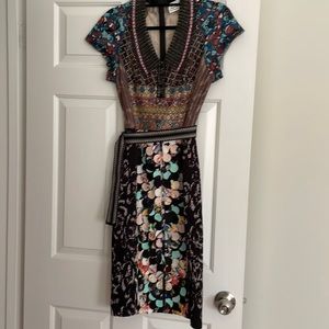 Stunning Anthropologie eclectic gown, hit below knees, size 6